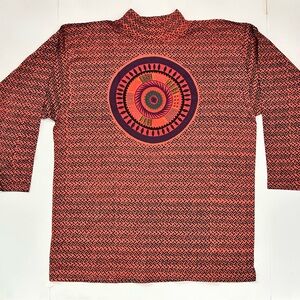 NEW 90’s VINTAGE GEOMETRIC LONG SLEEVE T-SHIRT